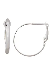 2.5 Millimeter Knife Edge Paddle Back Hoop Earrings 