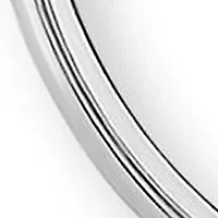 Sterling Silver 30 Millimeter Round Hoop Earrings