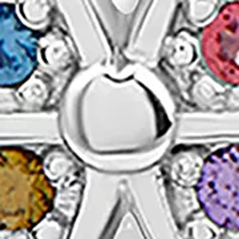 Sterling Silver Multi Color Butterfly Stud Earrings