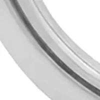 Sterling Silver Polished Oval Hoop Earrings