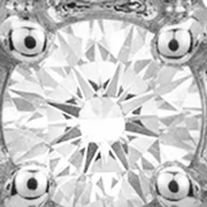Sterling Silver Pavé Cubic Zirconia Cross Stud Earrings