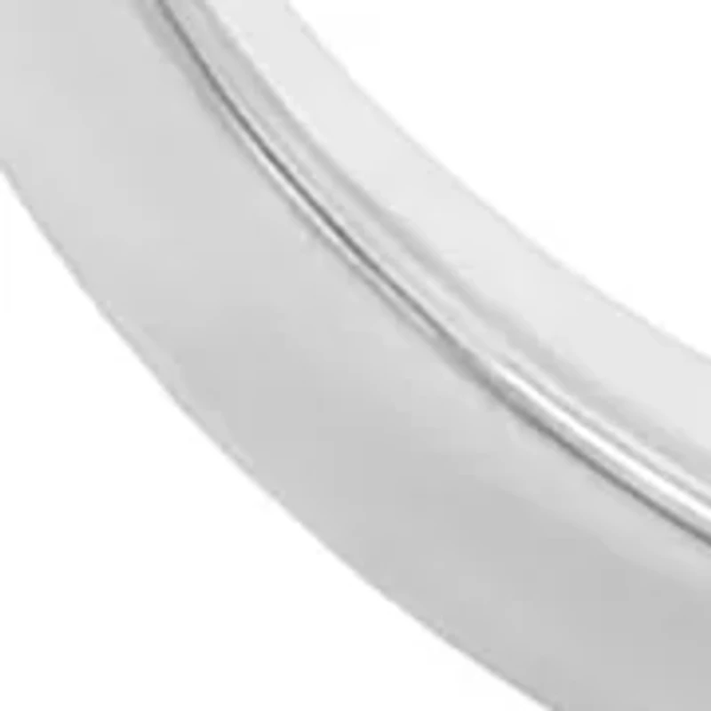 Sterling Silver Polished Graduated Wedding Band Hoop Earrings