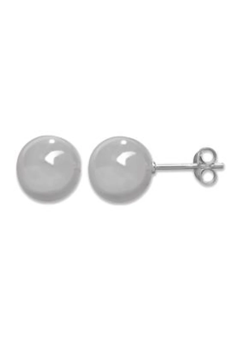 10 Millimeter Ball Stud Earrings