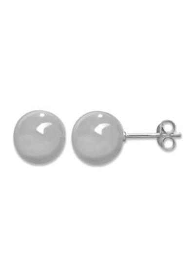 10 Millimeter Ball Stud Earrings 