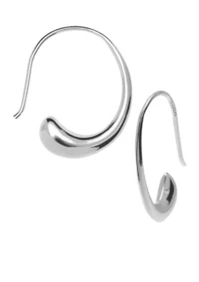 Bean on a Wire Drop Earrings