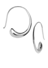 Bean on a Wire Drop Earrings