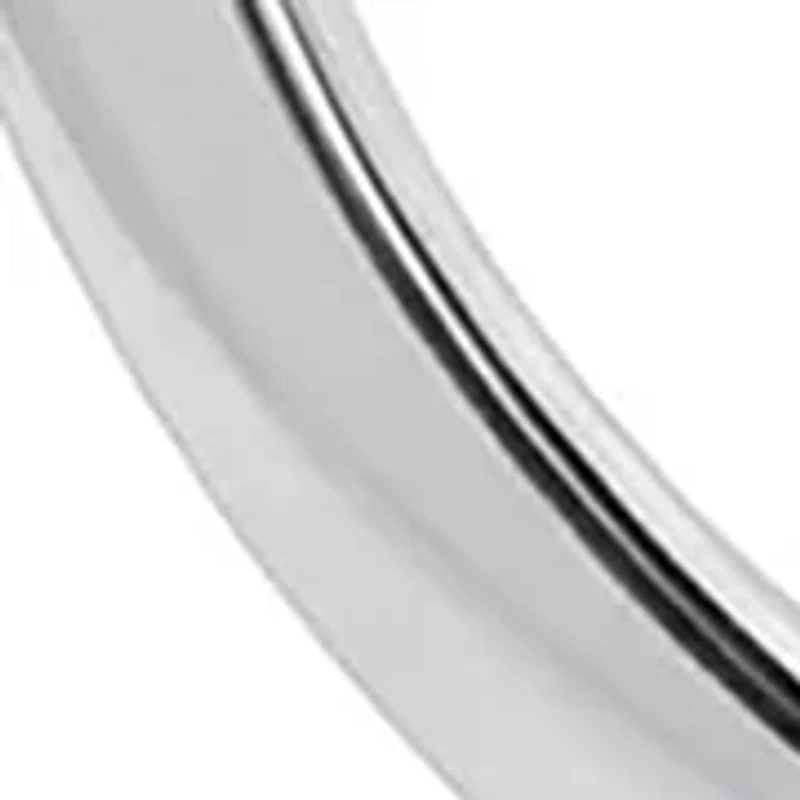 Sterling Silver Polished Round Flat Hoop Earrings