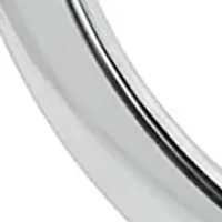 Sterling Silver Polished Round Flat Hoop Earrings