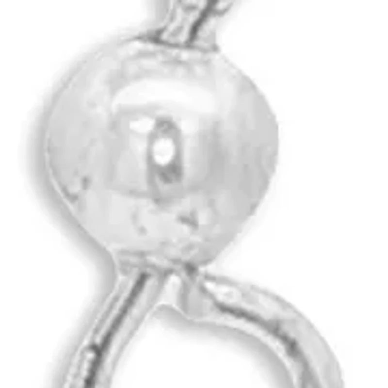 Multiple Swirl Drop Earrings in Sterling Silver 