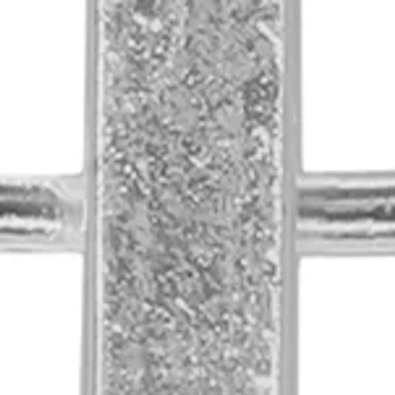 Simply Sterling Rectangle Double Drop Earrings