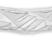 Sterling Silver 30mm Diamond Cut Squared Click Top Hoop Earrings