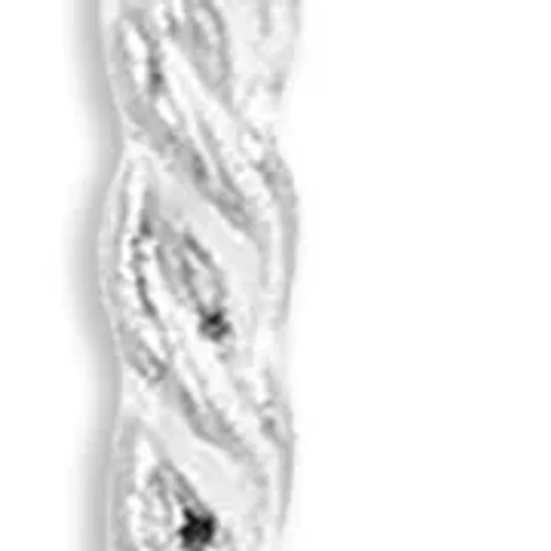 Sterling Silver Polished Braided Hoop Earrings