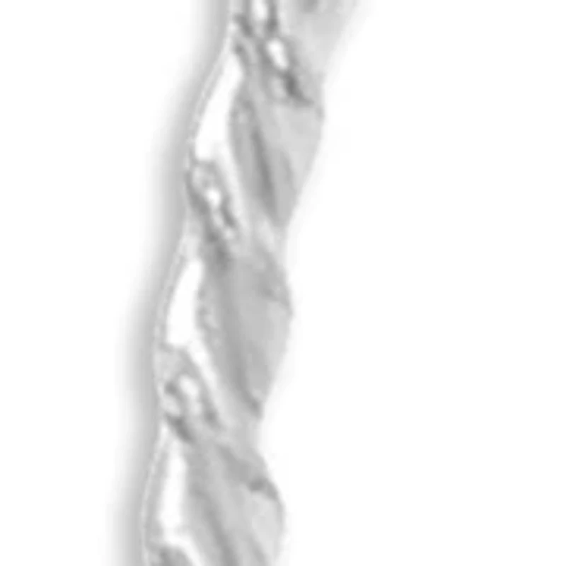 Sterling Silver 30 Millimeter Polished Braided Hoop Earrings