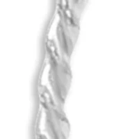 Sterling Silver 30 Millimeter Polished Braided Hoop Earrings