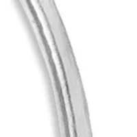 Sterling Silver Polished Squared Click Top Hoop Earrings