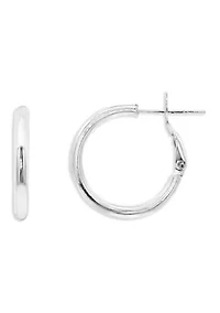  Polished Hoop Earrings