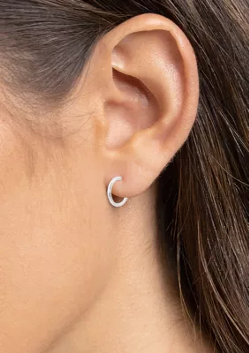  Polished Hoop Earrings
