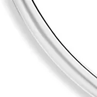 Sterling Silver 40 Millimeter Paddle Back Hoop Earrings