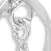 Polished Triple Swirl Drop Earrings in Sterling Silver 