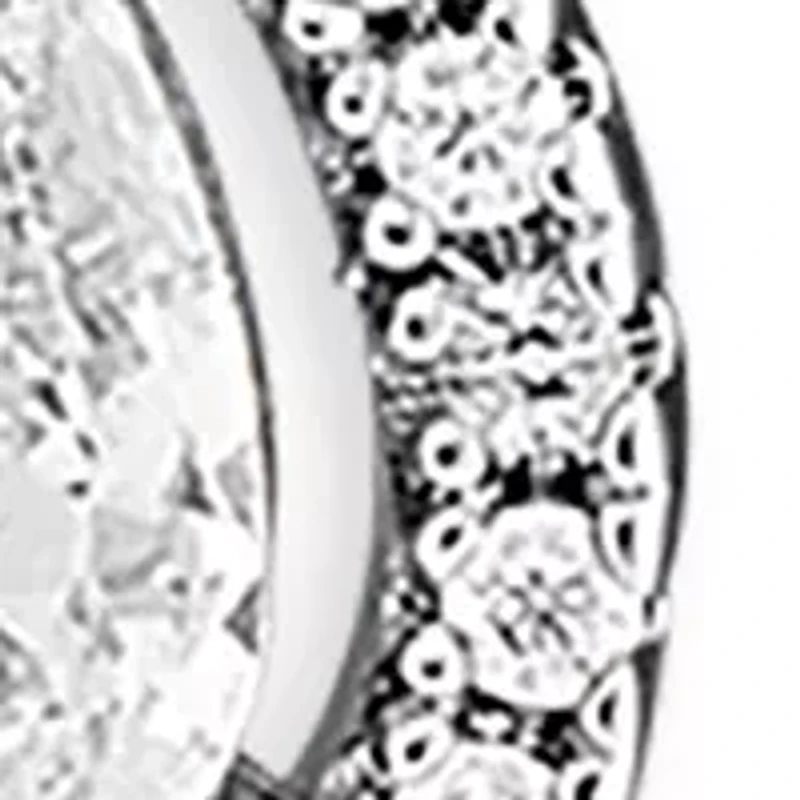 Silver Plated Cubic Zirconia Pave Teardrop Halo Huggie Earrings