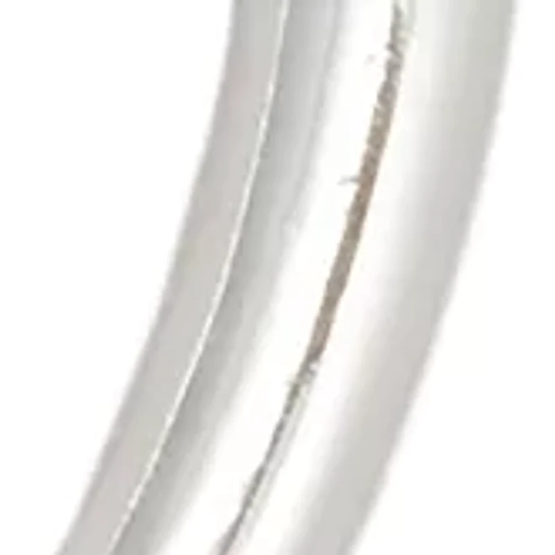Polished Oval Click Top Hoop Earrings