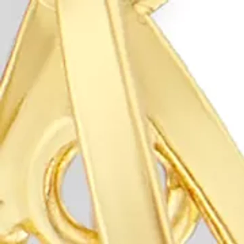 Corkscrew Polished Drop Earrings