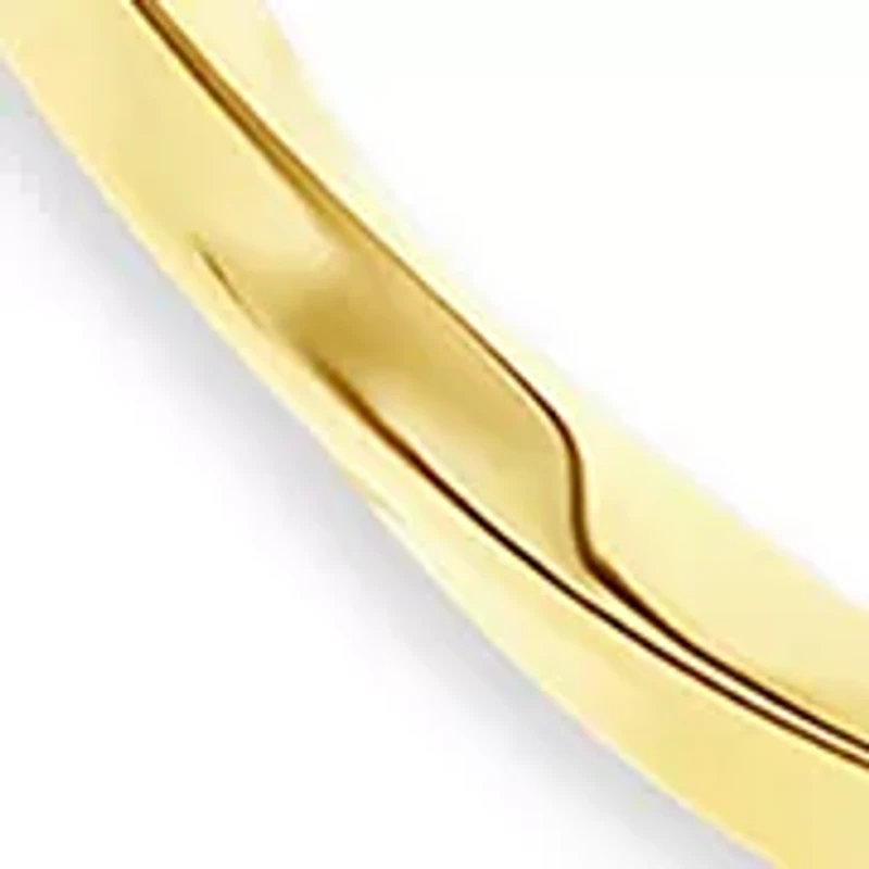 Plated 60 Millimeter Polished Twisted Hoop Earrings