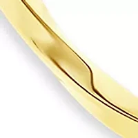 Plated 60 Millimeter Polished Twisted Hoop Earrings