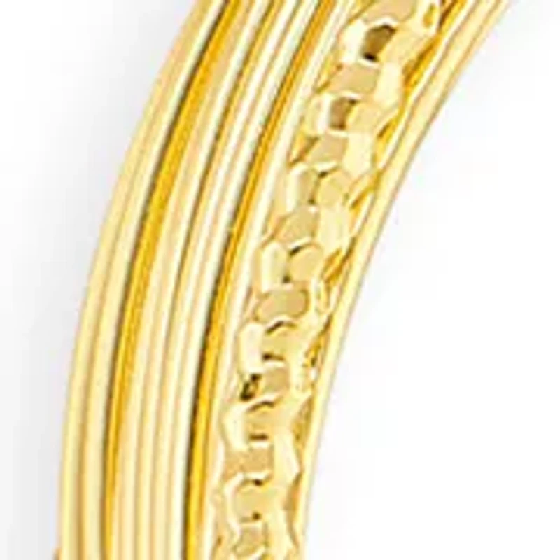 Multi Row C Hoop Earrings