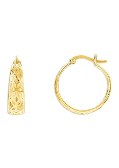 Filigree Hoop Earrings