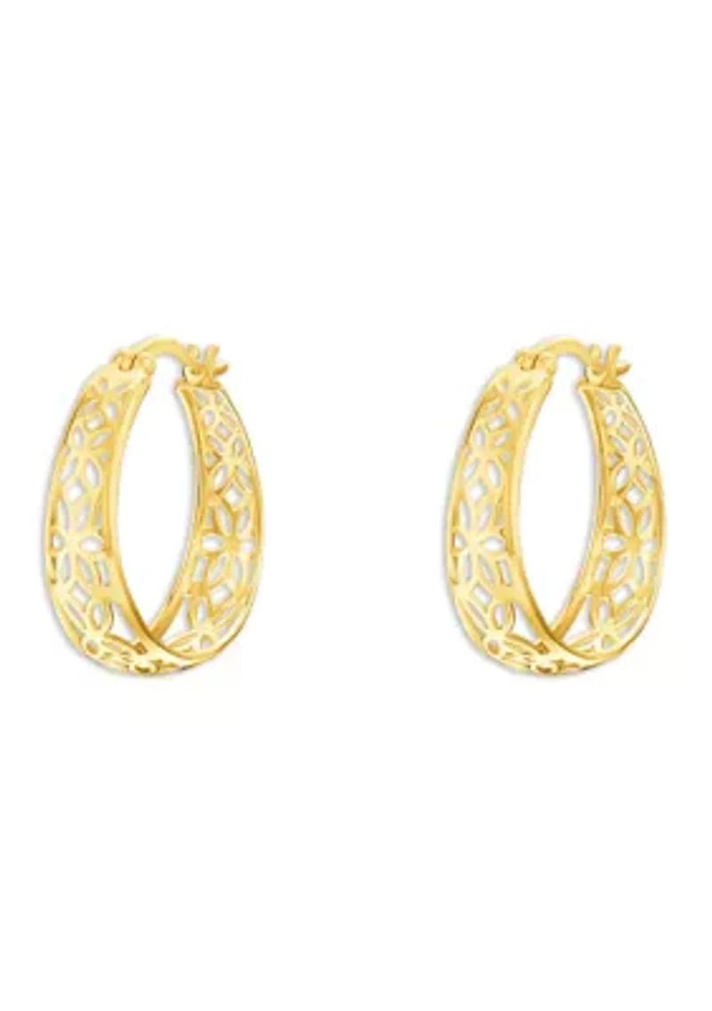 Filigree Hoop Earrings