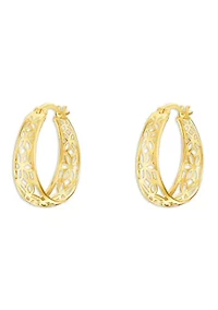 Filigree Hoop Earrings
