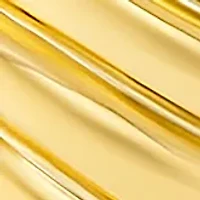 Silver Plated 20 Millimeter Scalloped Concave Hoop Earrings