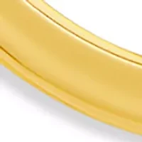 Gold Over Silver Plated 60 Millimeter Teardrop Hoop Earrings