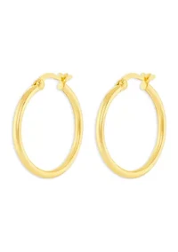 Sterling Silver 30 Millimeter polished Hoop Earrings