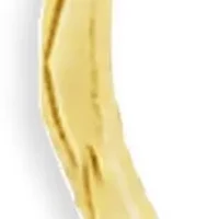 Diamond Cut Clicktop Hoop Earrings in Gold Over Sterling Silver