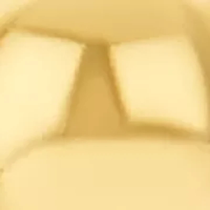 Gold Plated Sterling Silver 8 Milimeter Ball Stud Earrings