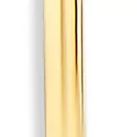 Gold Plated Sterling Silver Millimeter Polished Click Top Hoop Earrings