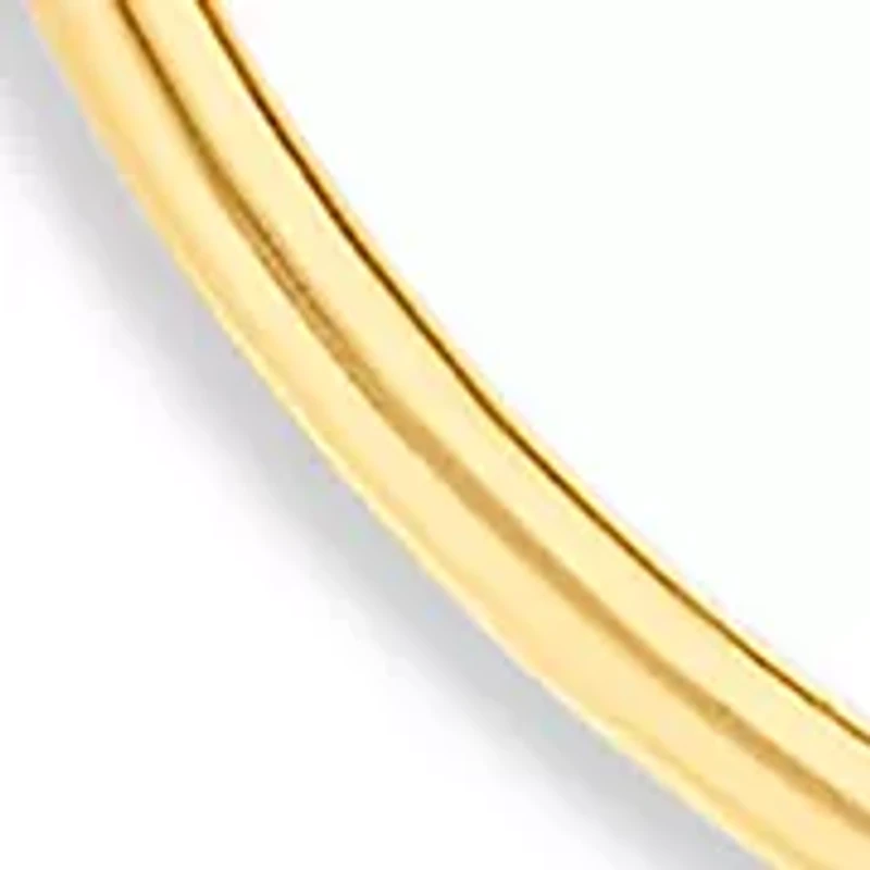 Gold Plated Sterling Silver 40 Millimeter Polished Click Top Hoop Earrings