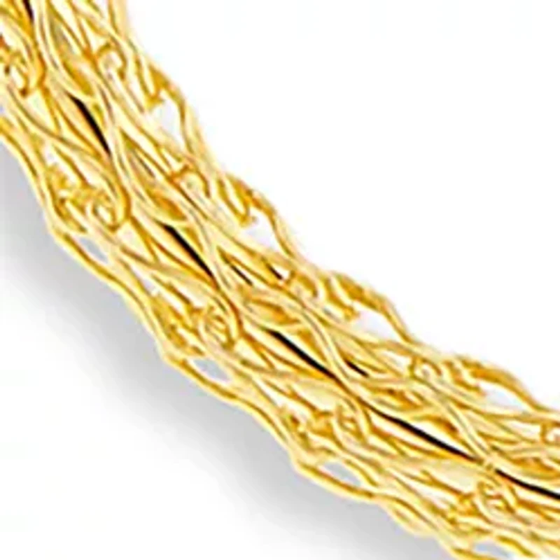 Gold Plated Sterling Silver 15 Millimeter Mesh Hoop Earrings