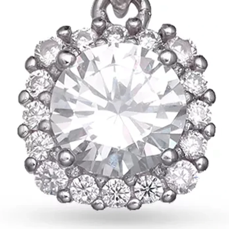 Pave Cubic Zirconia Cushion