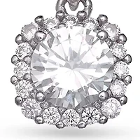 Pave Cubic Zirconia Cushion