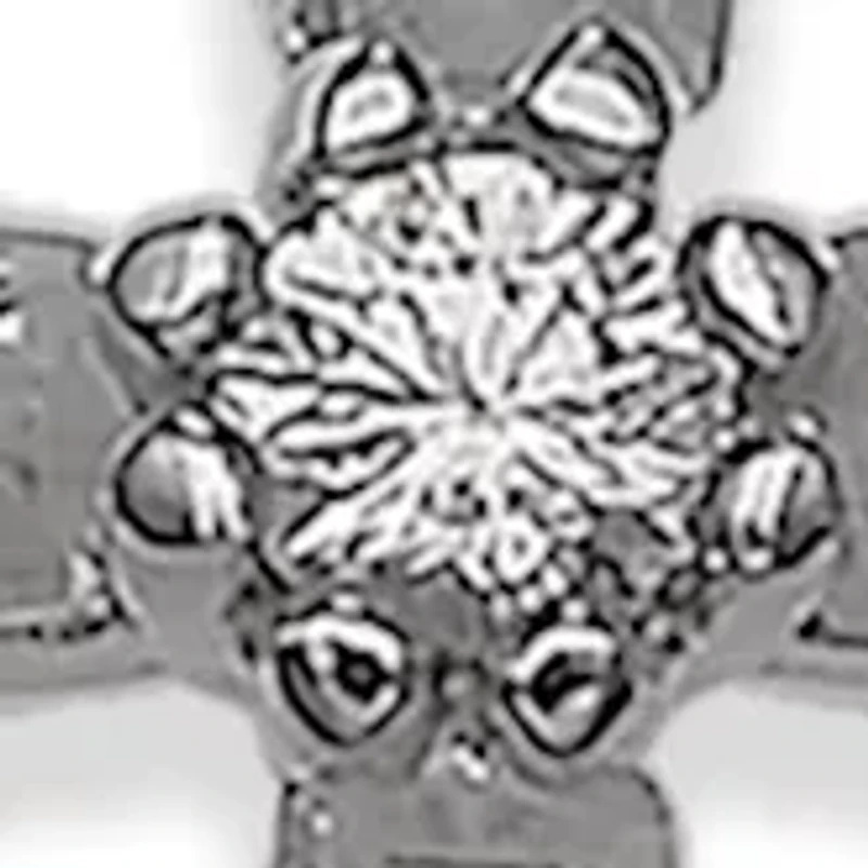 Sterling Silver Cubic Zirconia Cross Necklace