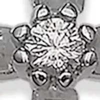 Sterling Silver Cubic Zirconia Cross Necklace