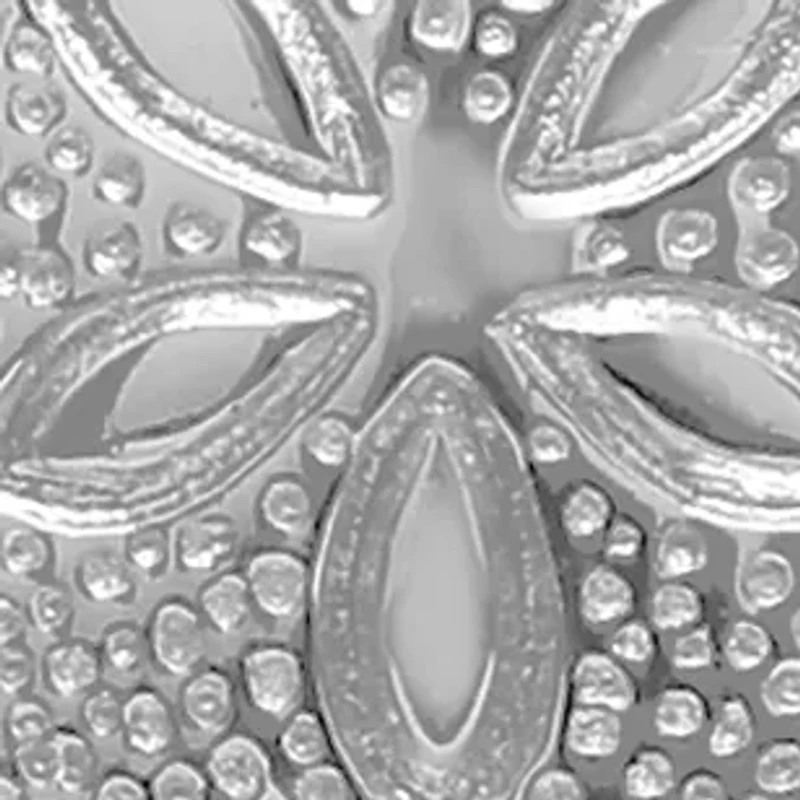 12 Millimeter Round Sand Dollar Pendant Necklace in Sterling Silver