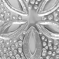12 Millimeter Round Sand Dollar Pendant Necklace in Sterling Silver