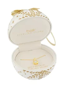 Sterling Silver Pave Round CZ Infinity Pendant Necklace