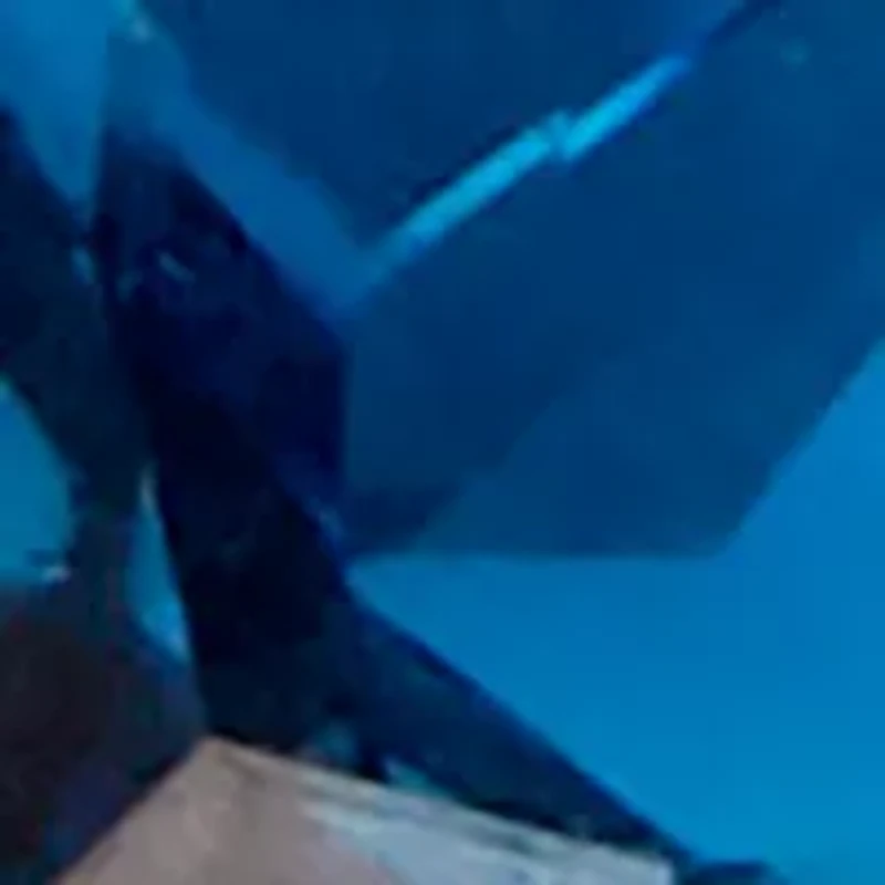 Sterling Silver Blue Cushion Cubic Zirconia Pear Open Ring