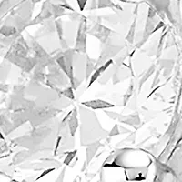 Sterling Silver Graduated Round Cubic Zirconia Ring