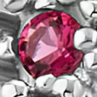 Sterling Silver Multicolor Baguette Cubic Zirconia Cross Ring